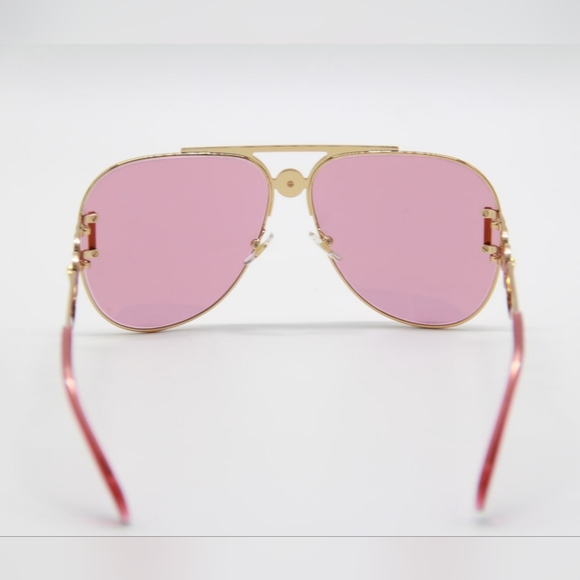 NEW VERSACE VE2255 1002/A4 UNISEX AVIATOR SUNGLASSES VERSACE VE2255 1002A4 - Picture 8 of 11